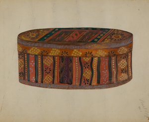 Caja de novia alemana de Pensilvania de Meyer Goldbaum
