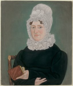 Retrato de una mujer con gorro de encaje de Micah Williams