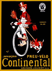 Cartel publicitario para neumáticos Continental de Mich