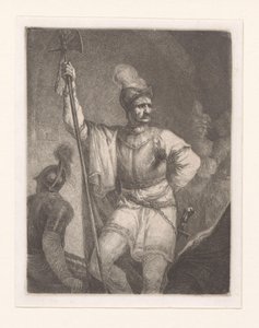 Soldado con alabarda y casco
Catorce grabados de Michał Płoński (título de la serie) de Michał Płoński