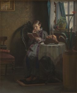 La Esposa del Artista Leyendo