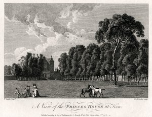 Vista de la Casa de los Príncipes en Kew, 1776
