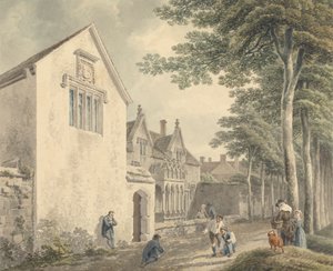 Casas de beneficencia en el cementerio de St. Cuthbert, Wells de Michael Angelo Rooker