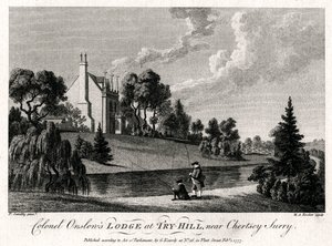 Lodge del Coronel Onslow en Try-Hill, cerca de Chertsey, Surry de Michael Angelo Rooker