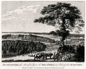 Hackwood Park, la residencia de su gracia el duque de Bolton, cerca de Basingstoke, Hampshire