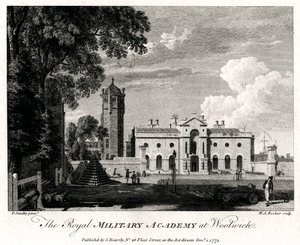 La Real Academia Militar en Woolwich, Londres, 1775