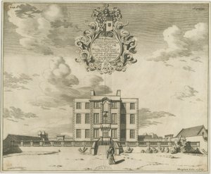 Salón Elmhurst: grabado en placa de cobre de Michael Burghers
