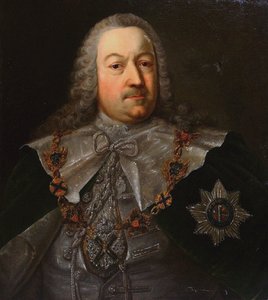 Retrato de Hermann Carl von Keyserlingk 1696-1764, mediados del siglo XVIII