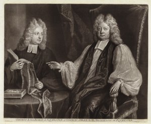 Retrato de Thomas Sprat y su hijo de Michael Dahl