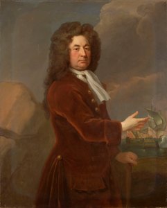 Contraalmirante Sir William Whetstone (m. 1711), finales del siglo XVII-principios del XVIII (óleo sobre lienzo)