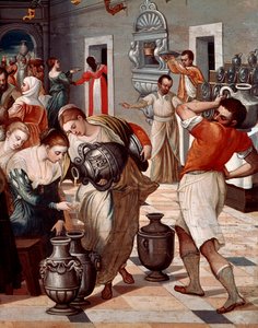 Bodas de Caná (detalle) de Michael Damaskinos