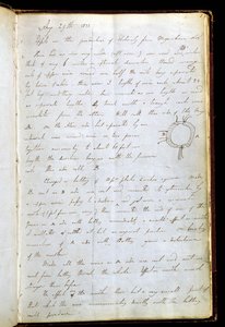 Página del diario de Michael Faraday donde anota su descubrimiento de la inducción electromagnética, 29 de agosto de 1831 (pluma y tinta sobre papel). de Michael Faraday