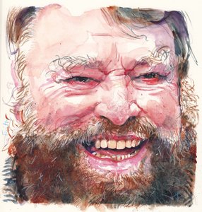 Brian Blessed (acuarela) de Michael Frith