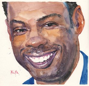 Chris Rock (acuarela)