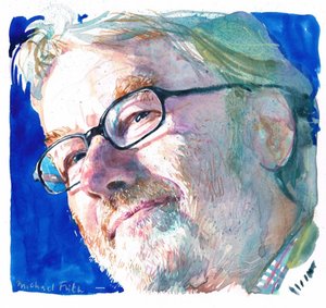 Iain Banks (acuarela)