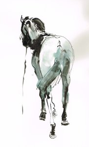 Sin título, 2018 (acuarela sobre papel) de Michael Frith