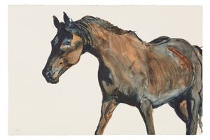 Sin título, 2018 (acuarela sobre papel) de Michael Frith