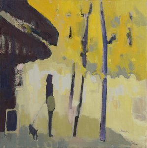 Un paseo junto al Sena, 2015 (óleo sobre lino)