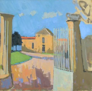 Bages, Francia, 2017 (óleo sobre lino) de Michael G. Clark