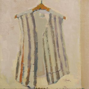 Chaleco de seda italiana, 2017 (óleo sobre lino) de Michael G. Clark
