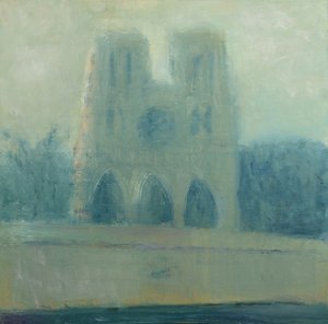 Notre Dame, París, 2016 (óleo sobre lino) de Michael G. Clark