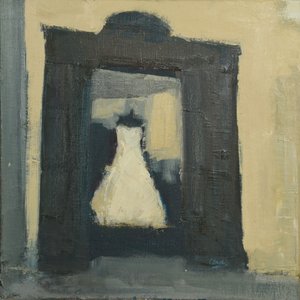 Vestido de novia Turín, 2017 (óleo sobre lino)