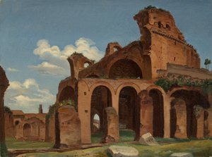 La Basílica de Constantino, Roma, 1830 de Michael Neher