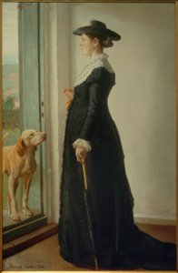 Retrato de mi esposa. La pintora Anna Ancher de Michael Peter Ancher