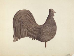 Veleta de gallo, probablemente 1940 de Michael Riccitelli