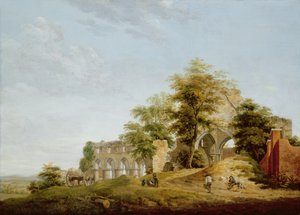 Ruinas de la Abadía de Buildwas, 1770 de Michael Rooker