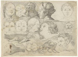 Hoja de ejercicios con ejemplos de dibujo: figuras, animales, etc. de Michael Snijders