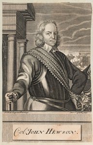 Coronel John Hewson, c.1647 (grabado) de Michael Vandergucht