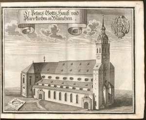 Alemán: St Peters Gotts Hauß e iglesias parroquiales de Múnich
