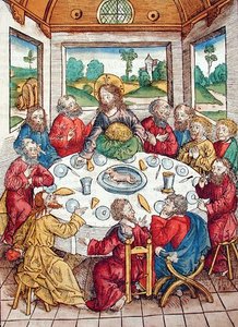 La última cena de Michael Wolgemut or Wolgemuth