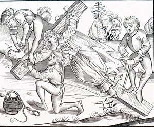 La crucifixión de un niño