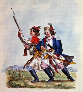 Trajes del ejército polaco después de 1700