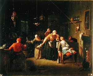 Escena de taberna de Michel Ange Houasse