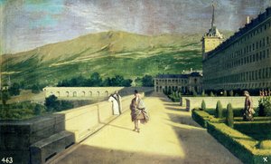 El Jardín de los Monjes del Monasterio de San Lorenzo del Escorial de Michel Ange Houasse