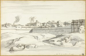 Paisaje junto a un río de Michel Ange Houasse