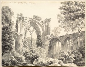 Dentro del East End de Netley Abbey de Michel Angelo Rooker