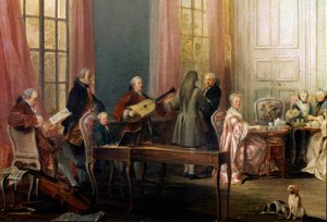 El inglés fue servido en el Salón des Quatre-Glaces de Michel Barthelemy Ollivier or Olivier