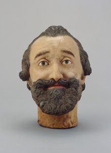 Cabeza de retrato de Enrique IV de Francia, c.1610 de Michel Bourdin