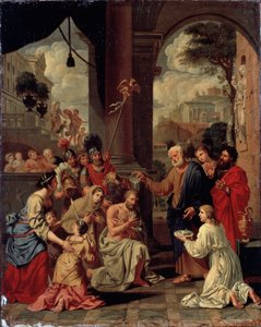 El bautismo de San Cornelio el Centurión, siglo XVII de Michel Corneille the Elder