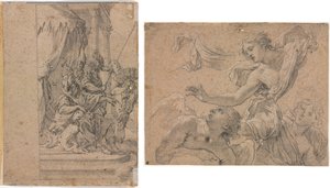 Estudios de Ángeles (anverso); ¿Panthea antes que Ciro? (verso)