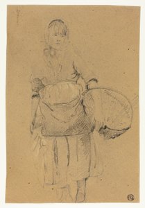 Chica Pescadora con Cesta de Michel Francois Dandre Bardon