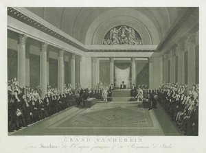 El Gran Sanedrín de los Israelitas por Napoleón I, 1806 de Michel François Damame Demartrais