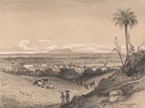 Pueblo de Arima y Monte Tamana de Michel Jean Cazabon