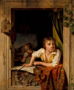 Pintura y música (Retrato del hijo del artista)