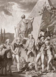 Michel Picquenot (1747-1814). Alegorías de la Filosofía y el Patriotismo, vencedores del demonio de los prejuicios - Philosophy et le Patriotisme vainqueurs du demon des Prejudices - de Michel Picquenot (1747-1814).
