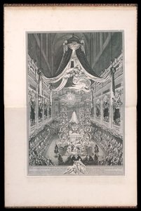 Pompe funèbre d’Elisabeth Thérèse de Lorraine Reine de Sardaigne, en l’église de Notre Dame de Paris le XXIIE. SEPTEMBRE M.DCC.XXXXI. (Funeral de Elisabeth Thérèse de Lorraine, Reina de Cerdeña, en la Iglesia de Notre Dame de París el 22 de septiembre de 1 de Michel de Bonneval